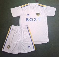 2023-2024 Leeds United Home White Soccer Uniform-3454