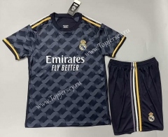 ( Without Brand Logo ) 2023-2024 Real Madrid Away Royal Blue Soccer Uniform-1506