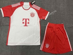 ( Without Brand Logo ) 2023-2024 Bayern München Home White Soccer Uniform-1506