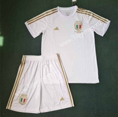 125th Anniversary Italy White Soccer Uniform-3454