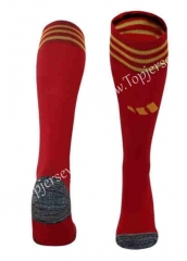 2023-2024 Roma Home Red Thailand Soccer Socks