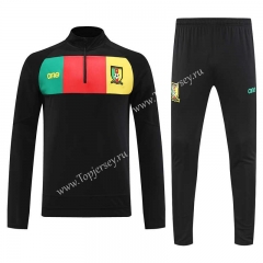 2023-2024 Cameroon Black Thailand Soccer Tracksuit-4627