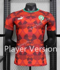 Player Version 2023-2024 Morocco Red Thailand Soccer Jersey AAA-888