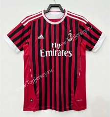 Retro Version 11-12 AC Milan Home Red&Black Thailand Soccer Jersey AAA-811