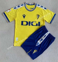 2023-2024 Cádiz CF Home Yellow Soccer Uniform-AY