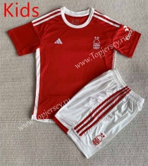 2023-2024 Nottingham Forest Home Red Youth/Kids Soccer Uniform-AY