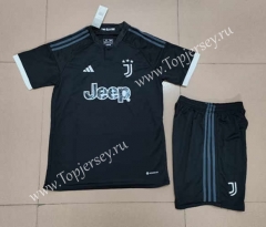 2023-2024 Juventus 2nd Away Black Soccer Uniform-718