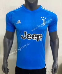 2023-2024 Juventus Goalkeeper Blue Thailand Soccer Jersey AAA-416