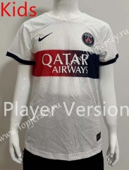 Player Version 2023-2024 Paris SG Away White Kid/Youth Soccer Jersey-SJ