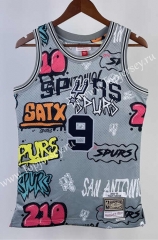 Retro Version 02-03 San Antonio Spurs #9 NBA Jersey-311