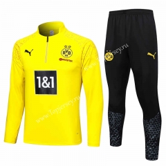 2023-2024 Borussia Dortmund Yellow Thailand Soccer Tracksuit -815