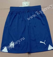 2023-2024 Olympique Marseille Away Blue Thailand Soccer Shorts-2886