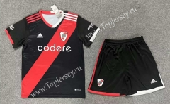 2023-2024 CA River Plate Black Soccer Uniform-9070