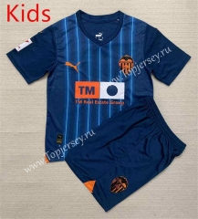 2023-2024 Valencia Away Royal Blue Kids/Youth Soccer Unifrom-AY