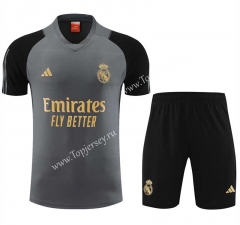 2023-2024 Real Madrid Gray Thailand Soccer Uniform-4627