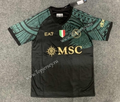 With Patch 2023-2024 Napoli 2nd Away Black&Green Thailand Soccer Jersey AAA-GB