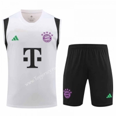 2023-2024 Bayern München White Thailand Soccer Vest Uniform-418