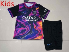2023-2024 Special Version Paris SG Colorful Kid/Youth Soccer Uniform-507