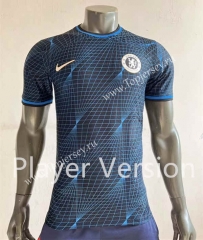 Player Version 2023-2024 Chelsea Away Blue&Black Thailand Soccer Jersey AAA-518