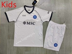 2023-2024 Napoli Away White Kids/Youth Soccer Uniform-7809