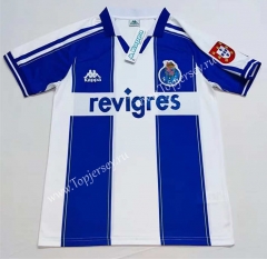 Retro Version 98-99 Porto Home Blue&White Thailand Soccer Jersey AAA-2282