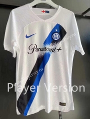Player Version 2023-2024  Inter Milan Away White Thailand Soccer Jersey AAA-518