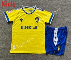 2023-2024 Cádiz CF Home Yellow Kid/Youth Soccer Uniform-7809