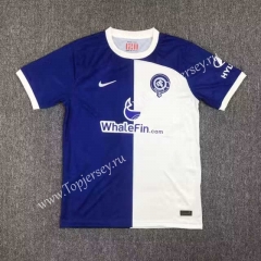 With Sponsor version 2023-2024 Atletico Madrid Away Blue&White Thailand Soccer Jersey AAA-417