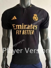 Player Version 2023-2024 Real Madrid 2nd Away Black Thailand Soccer Jersey AAA-518