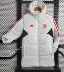 2023-2024 Bayern München White Cotton Coat With Hat-GDP