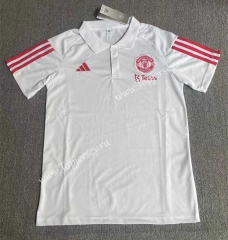 2023-2024 Manchester United White Thailand Polo Shirt-709