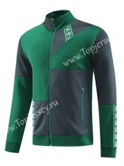 2023-2024 Gray&Green Thailand Soccer Jacket-LH