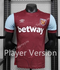 Player Version 2023-2024 West Ham United Red Thailand Soccer Jersey AAA-888
