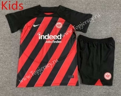 2023-2024 Eintracht Frankfurt Home Red&Black Kids/Youth Soccer Unifrom-7809