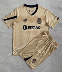 2023-2024 Porto Away Yellow Soccer Uniform-AY