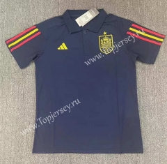 2023-2024 Spain Royal Blue Thailand Polo Shirt-709