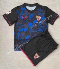 2023-2024 Sevilla 2nd Away Blue&Black Soccer Uniform -AY