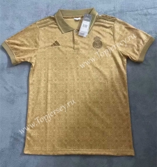 2023-2024 Special Version Real Madrid Gold Thailand Polo Shirt-1905