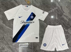 2023-2024 Inter Milan Away White Soccer Uniform-GB
