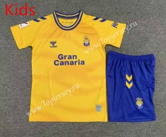 2023-2024 UD Las Palmas Home Yellow Kid/Youth Soccer Uniform-7809