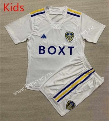 2023-2024 Leeds United Home White Kids/Youth Soccer Uniform-AY