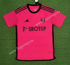 (S-4XL) 2023-2024 Fulham Away Pink Thailand Soccer Jersey AAA-403