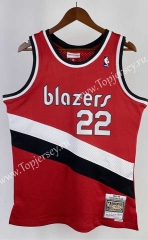 Retro Version 83-94 Portland Trail Blazers Red #22 NBA Jersey-311