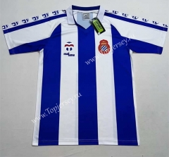 Retro Version 84-89 RCD Espanyol Home Blue&White Thailand Soccer Jersey AAA-2282