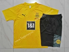 2022-2023 Borussia Dortmund Yellow Short-sleeved Thailand Soccer Tracksuit -815