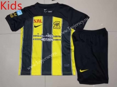 2023-2024 Al Ittihad Saudi Home Yellow&Black Kid/Youth Soccer Uniform-507