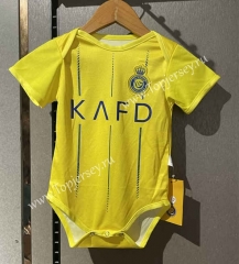 2023-2024 Al-Nassr FC Home Yellow Baby Soccer Uniform-CS