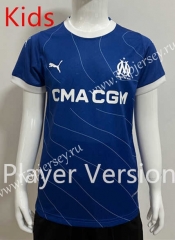 Player Version 2023-2024 Olympique de Marseille Away Blue Kid/Youth Soccer Jersey-SJ