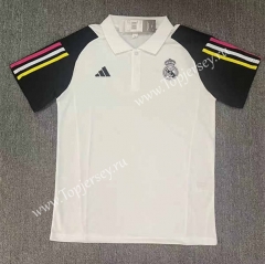 2023-2024 Real Madrid White Thailand Polo Shirt-709