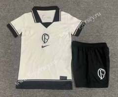 2023-2024 Corinthians 2nd Away Beige Kids/Youth Soccer Unifrom-7809